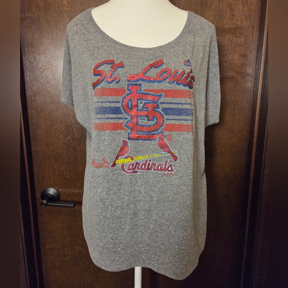 St. Louis Cardinals Heather Gray Tee - Picture 2 of 5